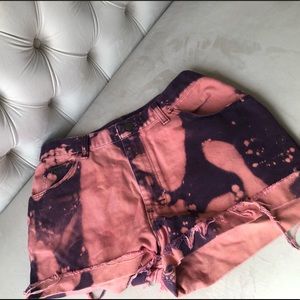 Wrangler Vintage Pink Purple Tie Dye Shorts sz M